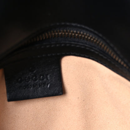 Gucci Calfskin Matelasse Small GG Marmont Shoulder Bag Black 4 of 8