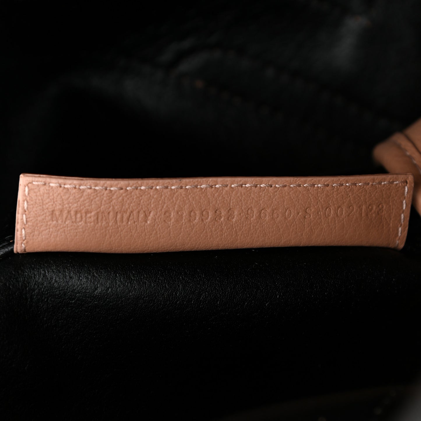 Nappa S Navy Cabas Beige Latte