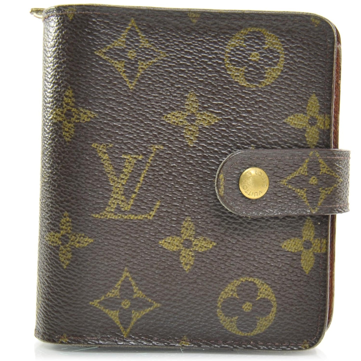 Monogram Compact Zippe Zipped Wallet