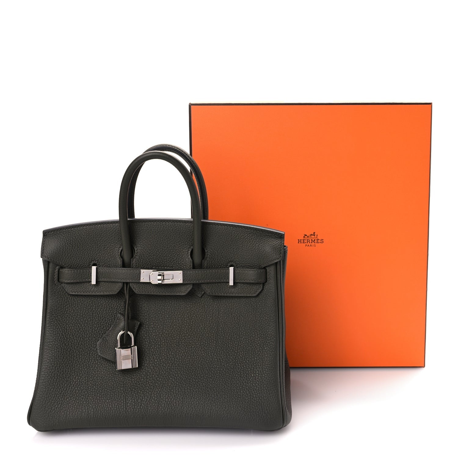 Hermes Togo Birkin 25 Vert De Gris 10 of 10