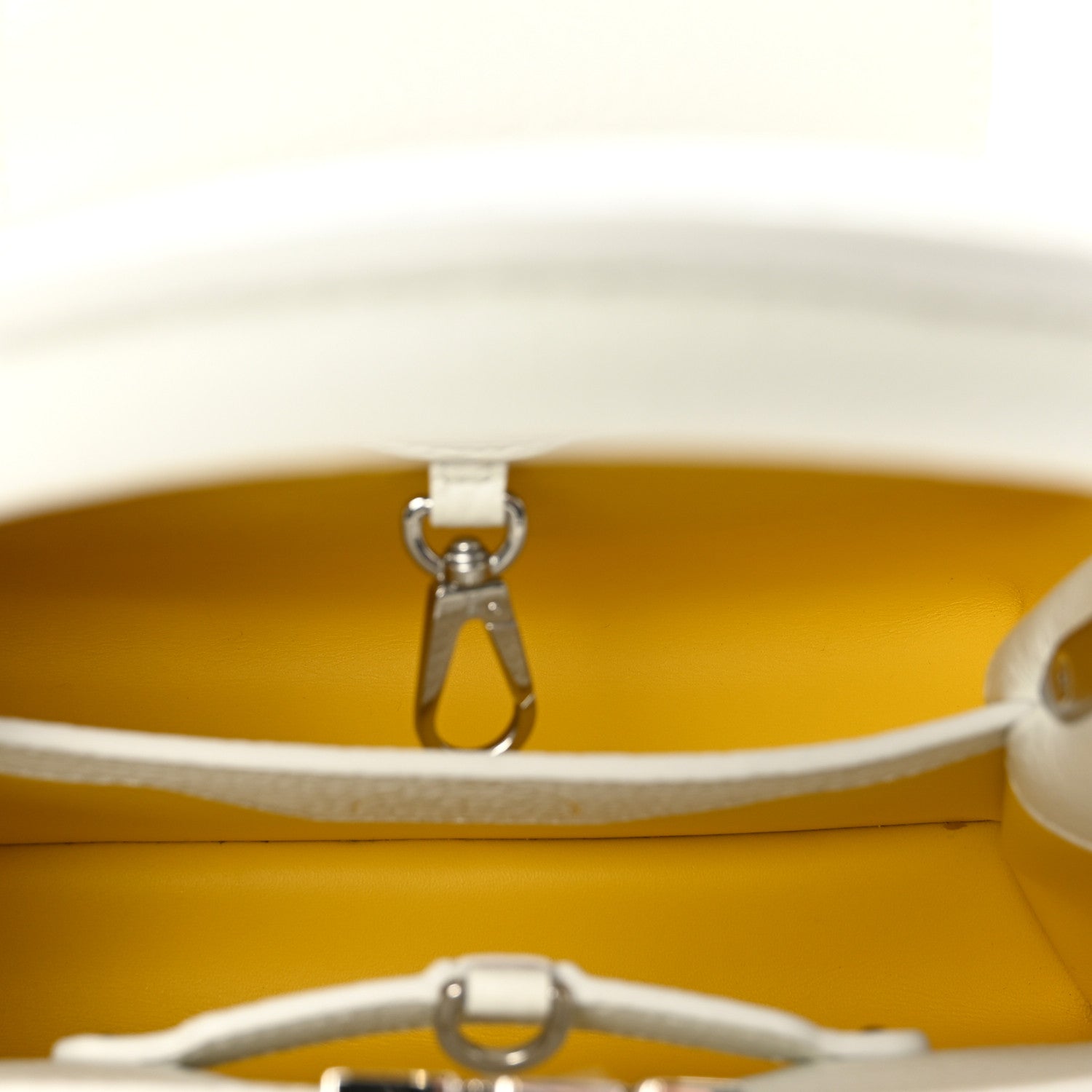 Louis Vuitton LV X YK Taurillon Capucines BB White 5 of 9