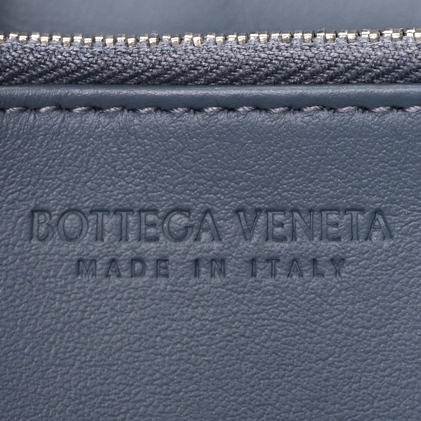 Nappa Maxi Intrecciato Zip Around Wallet Thunder