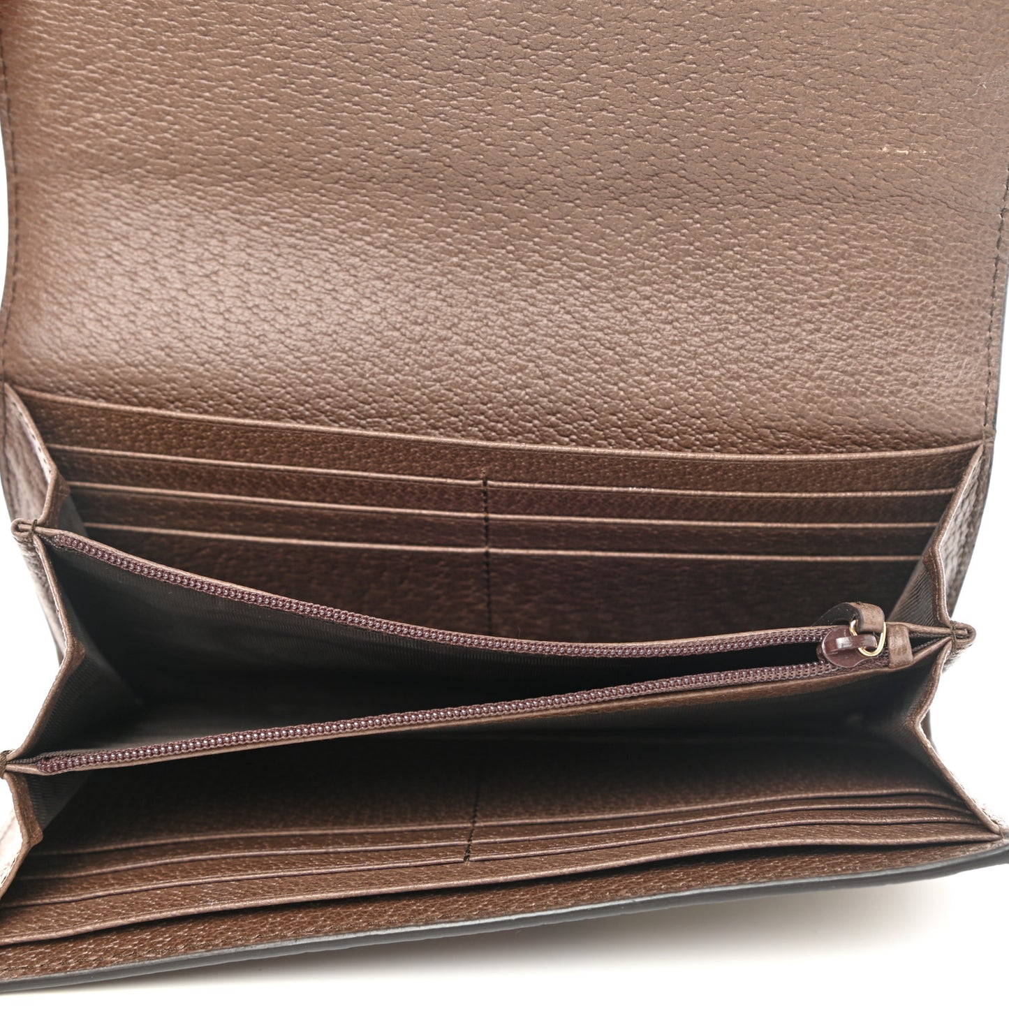 GG Supreme Monogram Web Ophidia Continental Wallet Brown