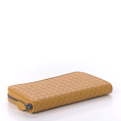 Bottega Veneta Nappa Intrecciato Zip Around Wallet Sunset 4 of 10