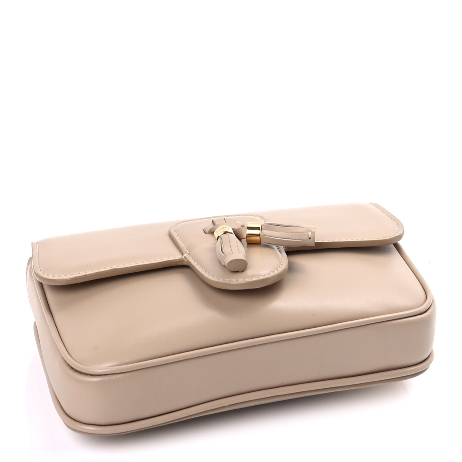 Celine Shiny Calfskin Tassel Belt Bag  Banane 3 of 9