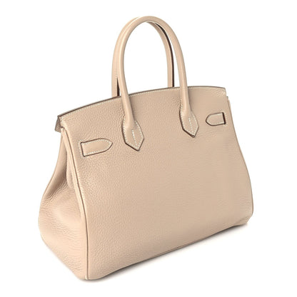 Hermes Taurillon Clemence Birkin 30 Argile 2 of 9