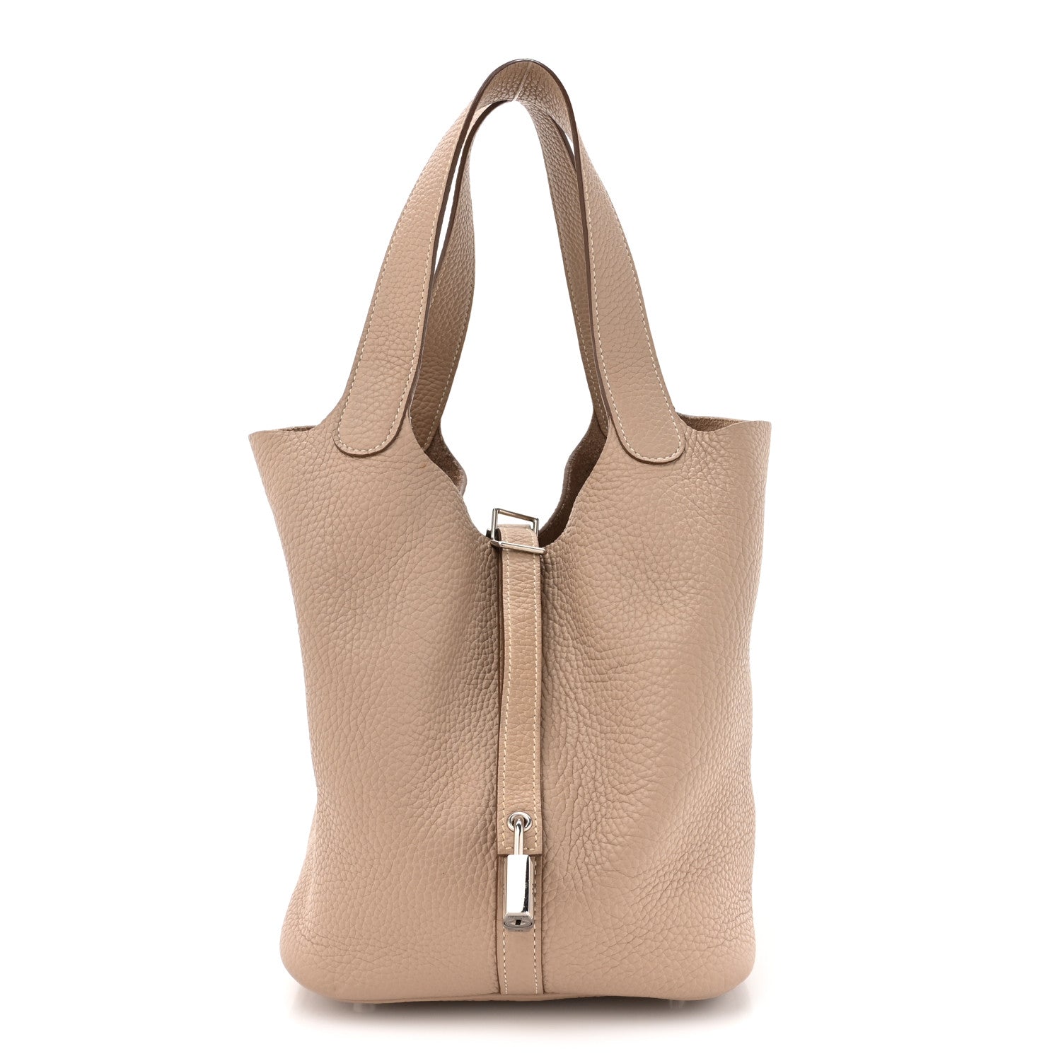 Hermes Taurillon Clemence Picotin Lock 22 MM Argile 1 of 10