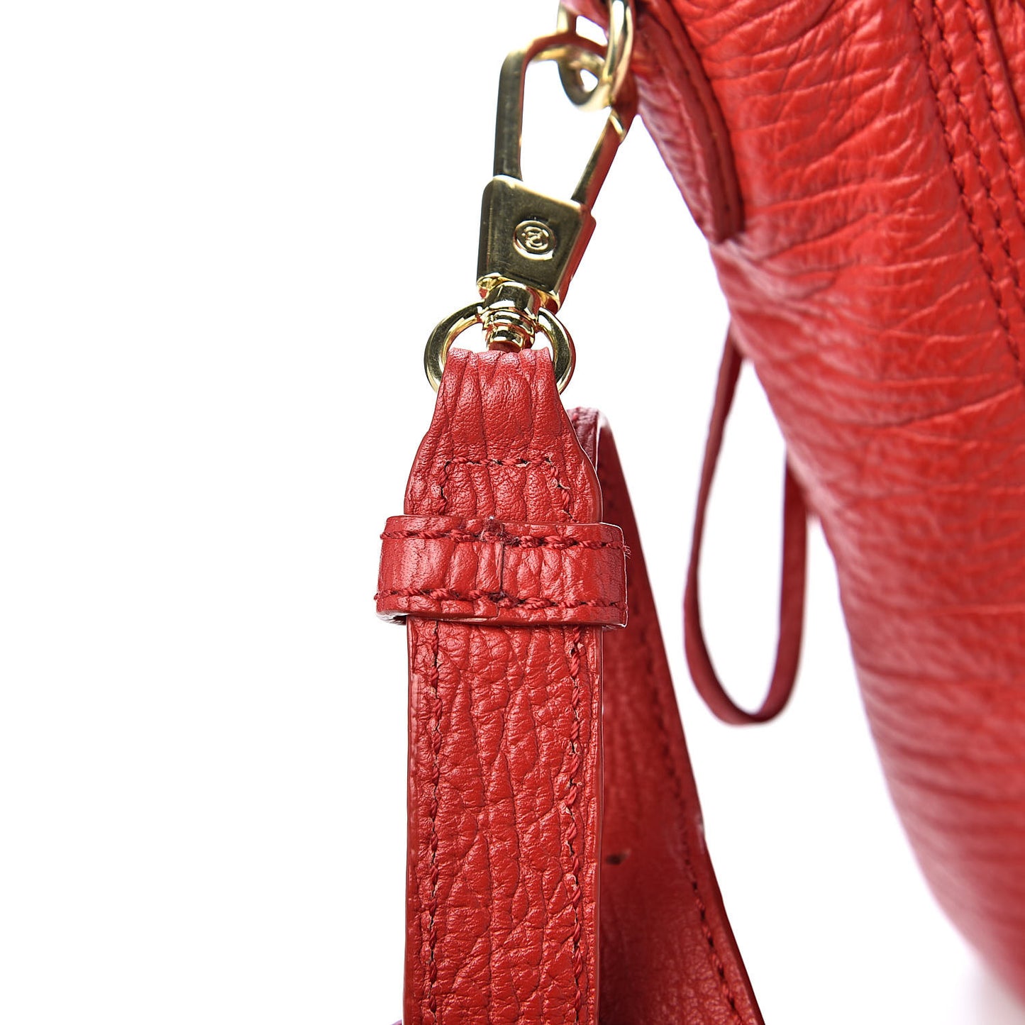 3.1 Textured Calfskin Mini Pashli Satchel Red