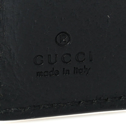Gucci Calfskin Boar Effect GG Marmont Bi-Fold Wallet Black 6 of 6
