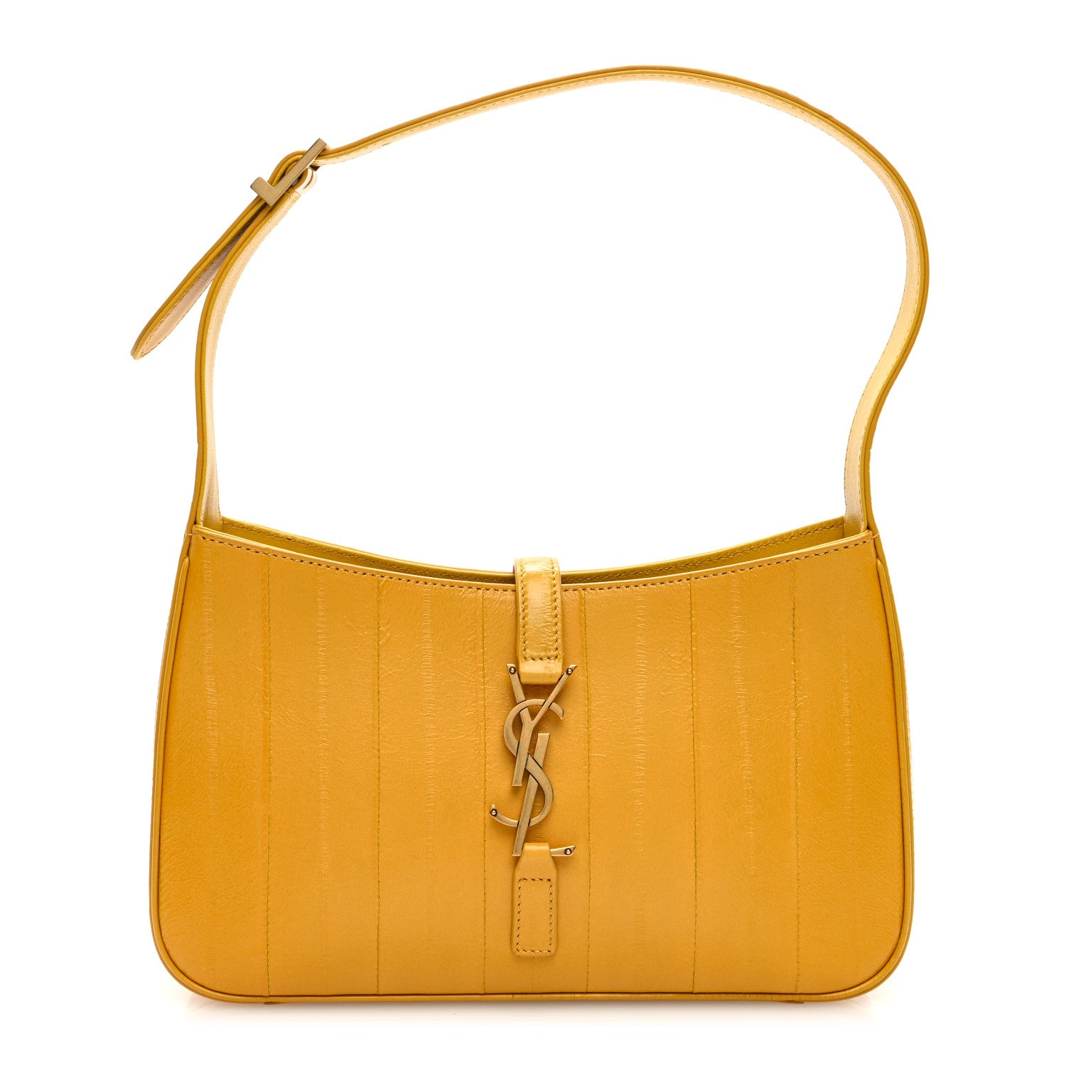 Saint Laurent Eelskin Le 5 A 7 Hobo Mimosa Yellow 1 of 8