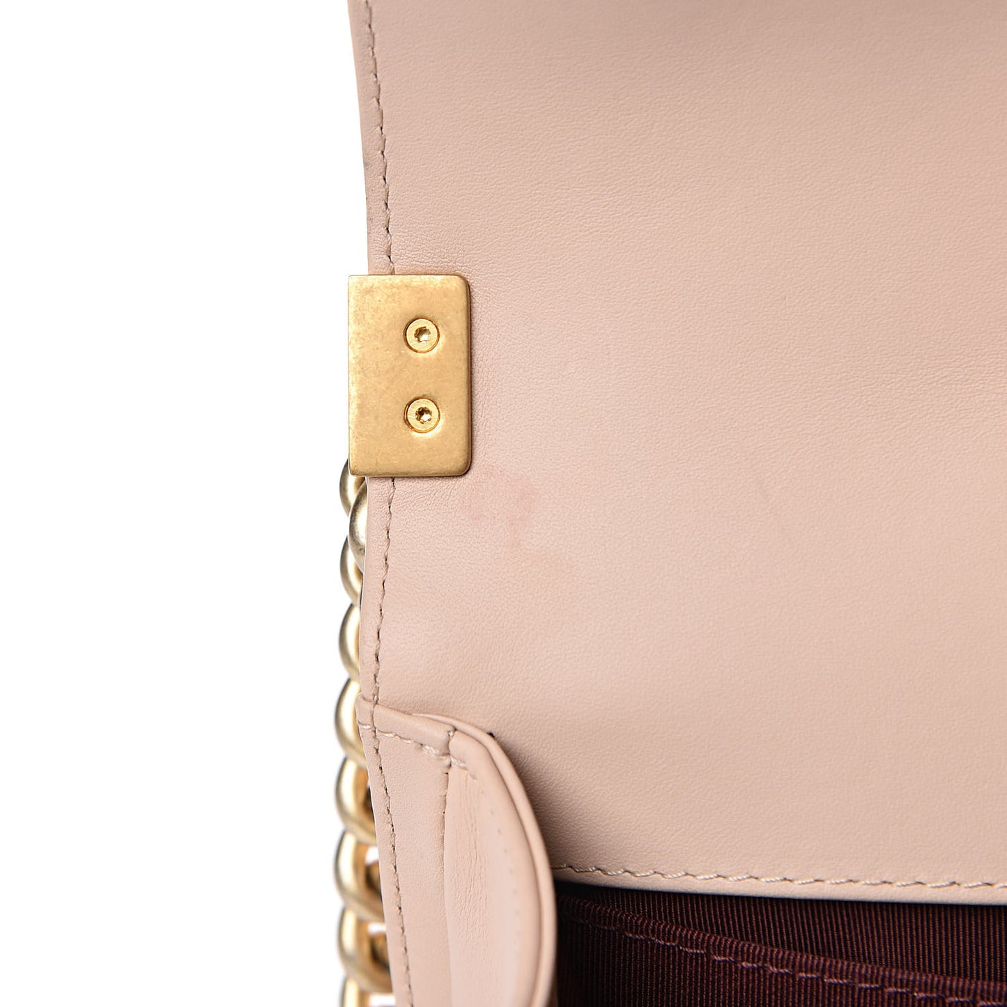 Caviar Calfskin Chevron Medium Boy Flap Light Pink