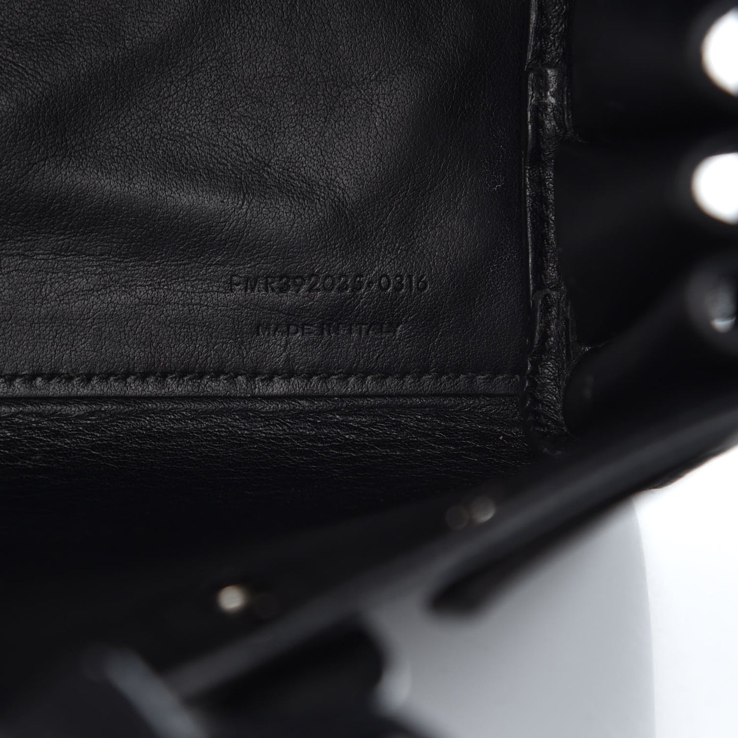 Grained Calfskin Nano Sac De Jour Black