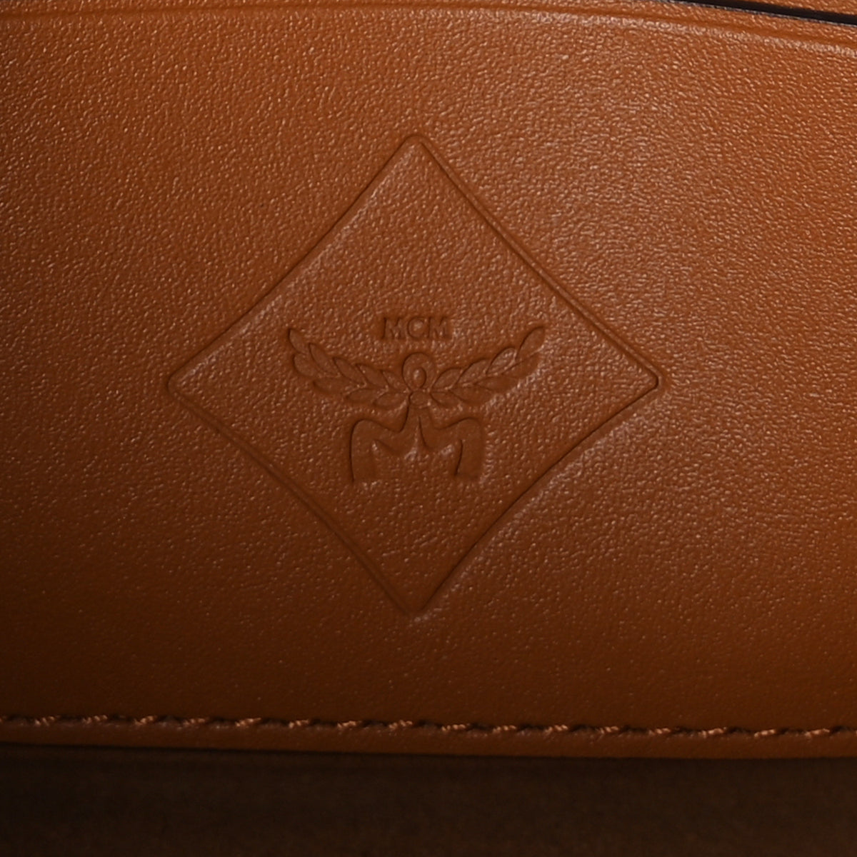 MCM Visetos Monogram Aren Crossbody Bag Cognac 5 of 8