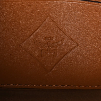 MCM Visetos Monogram Aren Crossbody Bag Cognac 5 of 8