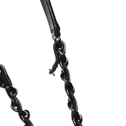 Chanel Iridescent Calfskin Large Just Mademoiselle Bowling Bag Black 12 of 15