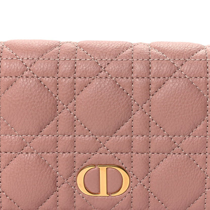 Christian Dior Supple Calfskin Caro Pouch with Chain Rose Des Vents 6 of 8