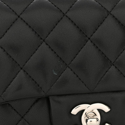 Chanel Lambskin Quilted Mini Rectangular Flap Black 12 of 13