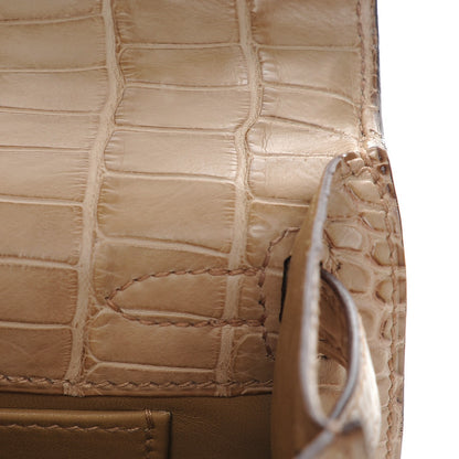 Hermes Matte Alligator Kelly Pochette Poussiere 18 of 23