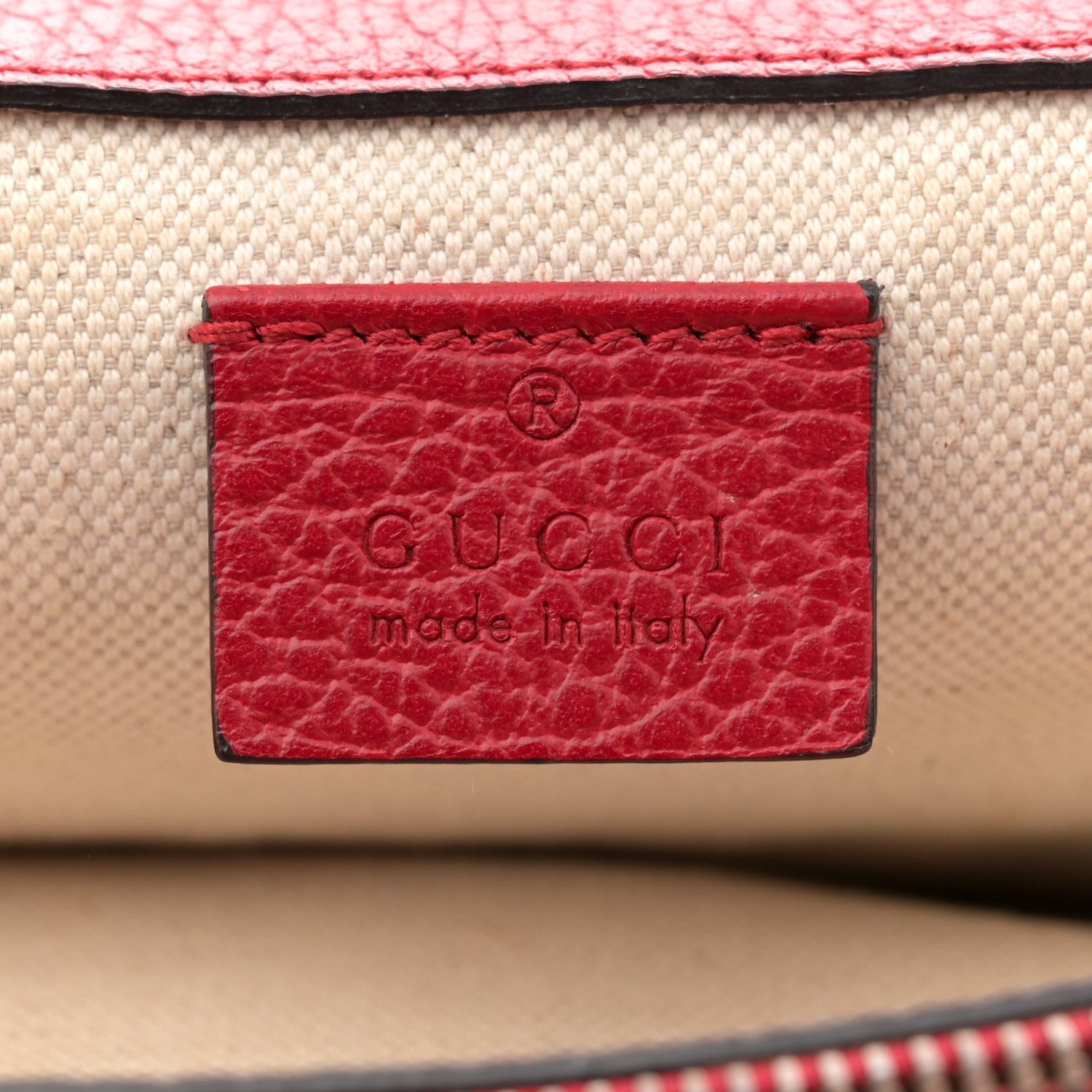 Gucci Dollar Calfskin Swarovski Crystal Small Dionysus Shoulder Bag Hibiscus Red 6 of 7
