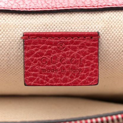 Gucci Dollar Calfskin Swarovski Crystal Small Dionysus Shoulder Bag Hibiscus Red 6 of 7