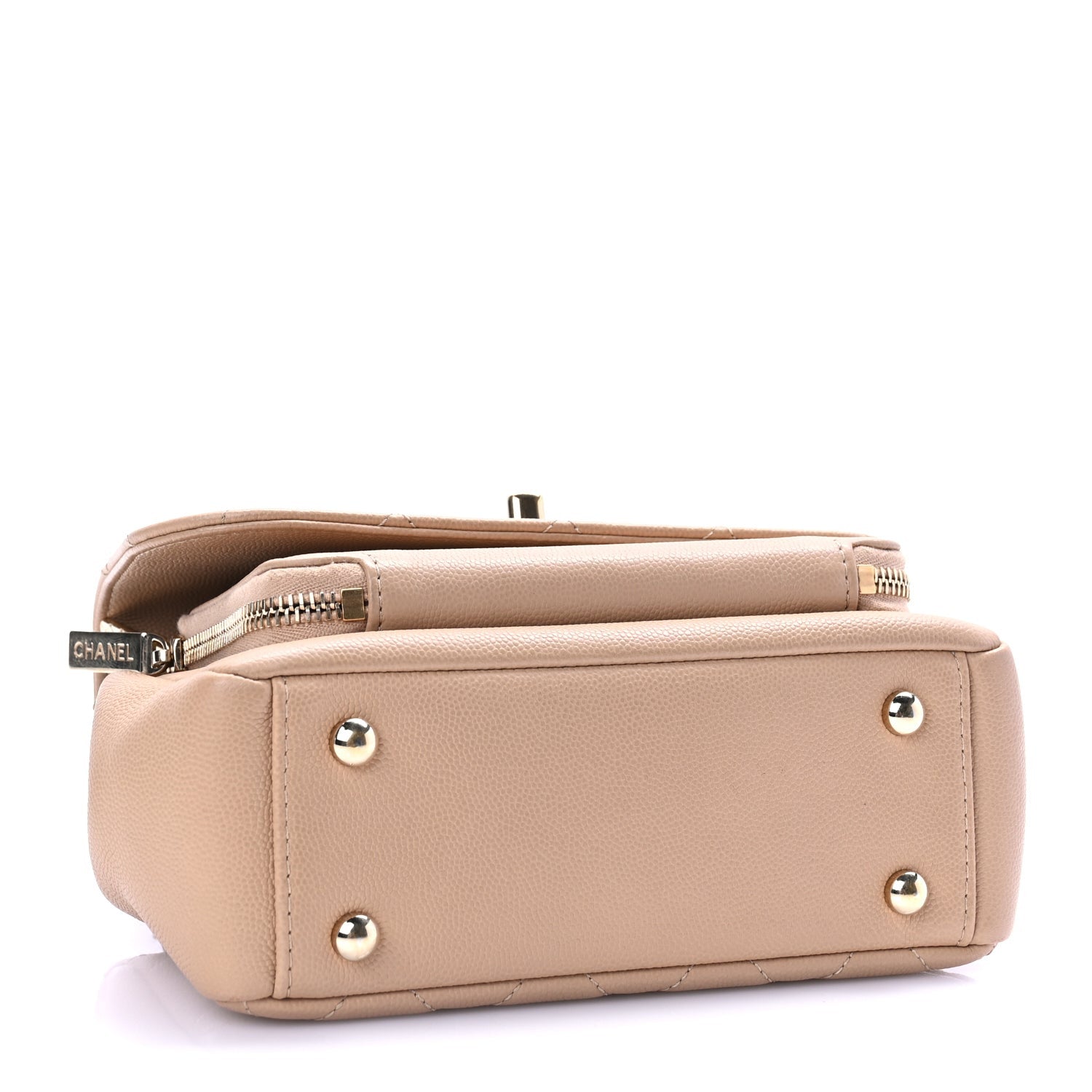 Chanel Caviar Quilted Small Business Affinity Flap Beige 4 of 11
