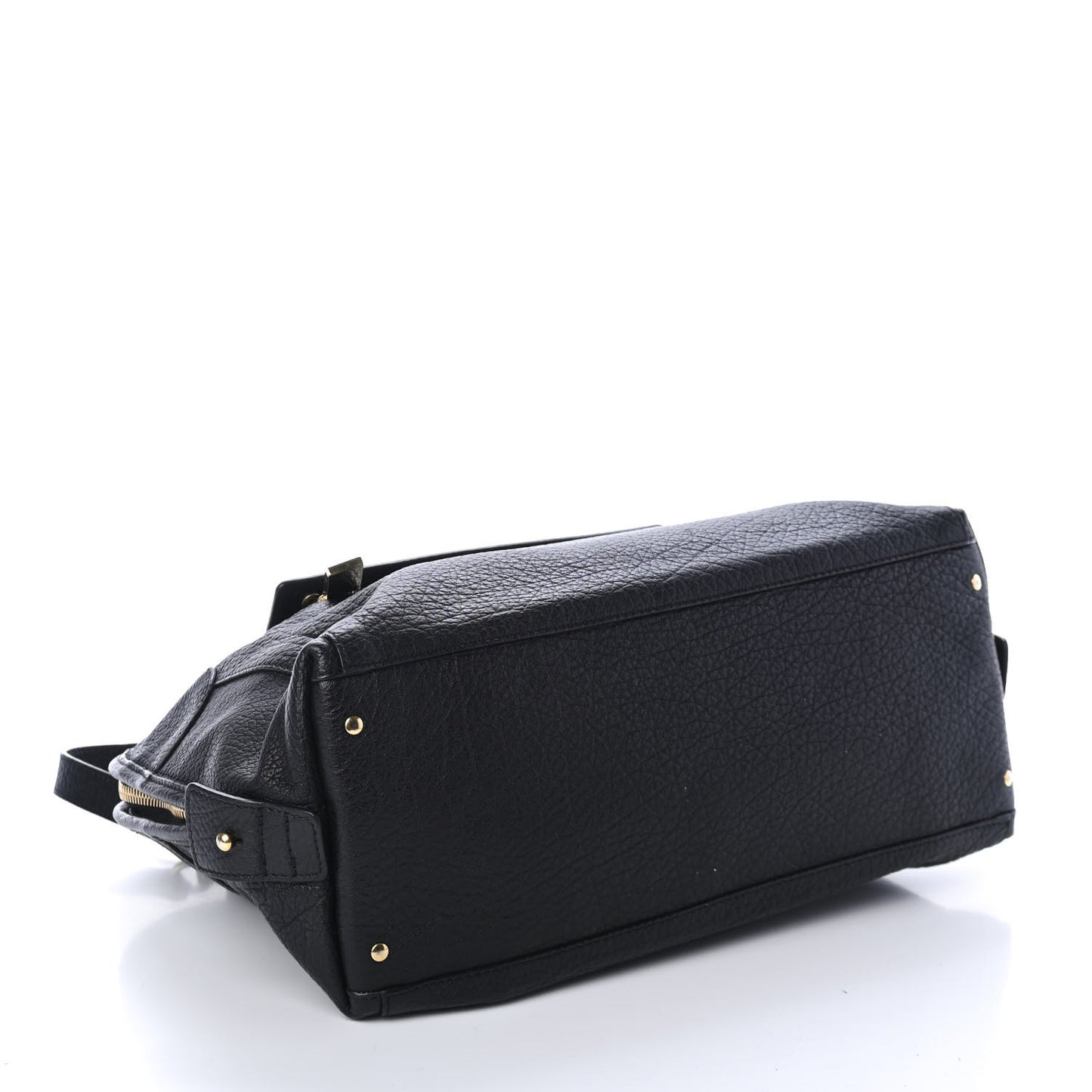 Grained Calfskin Brooke Satchel Black