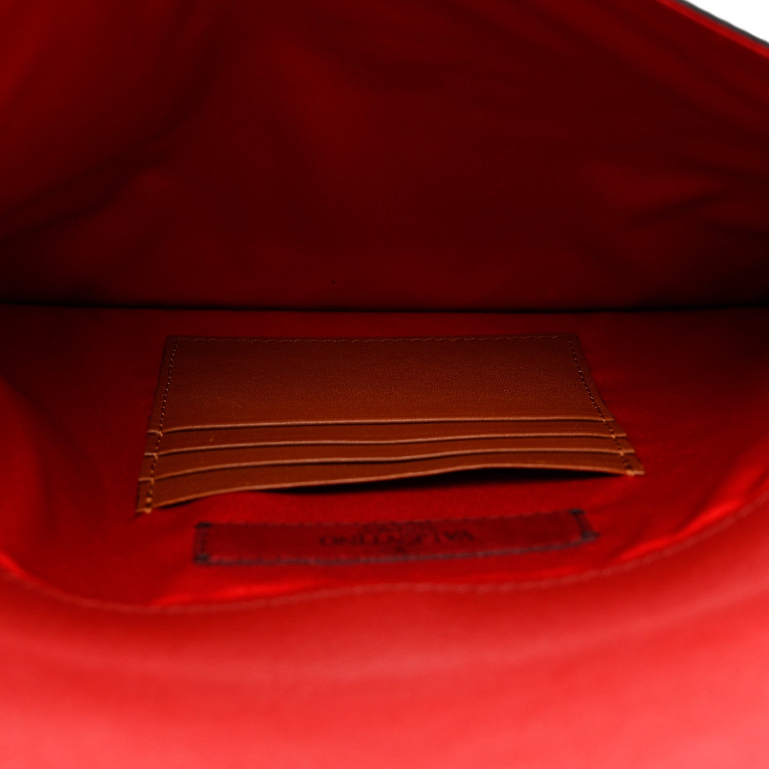 Valentino Garavani Vitello Color Block Rockstud Envelope Clutch Pure Blue Light Ivory Red 5 of 6