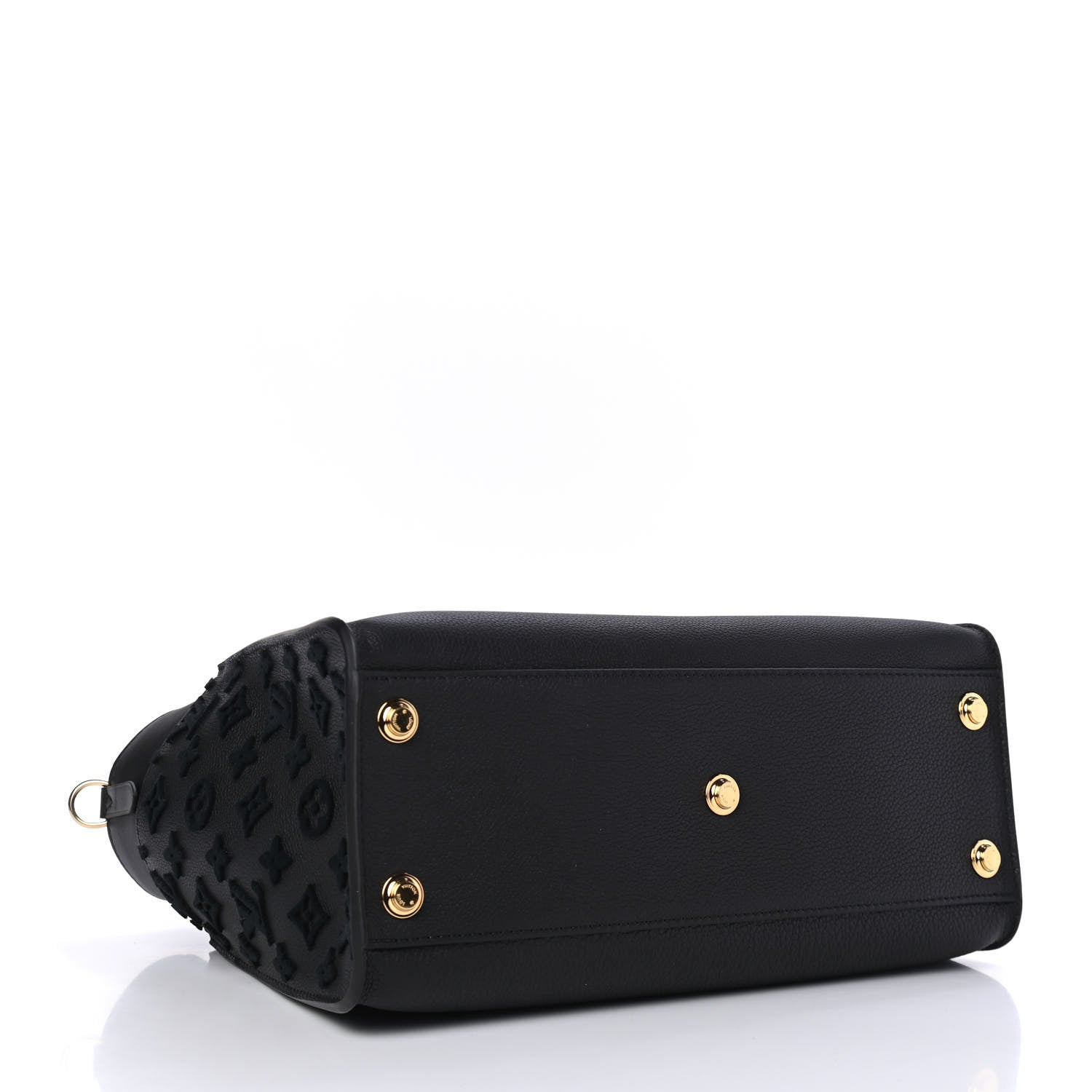 Louis Vuitton Calfskin Monogram Tufting On My Side Black 3 of 4