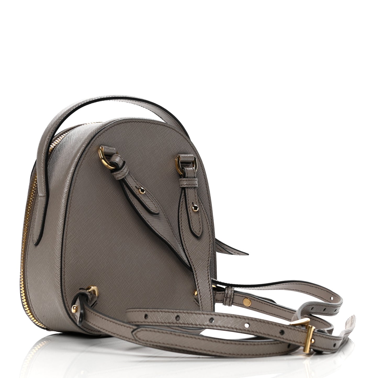 Saffiano Lux Mini Odette Backpack Argilla