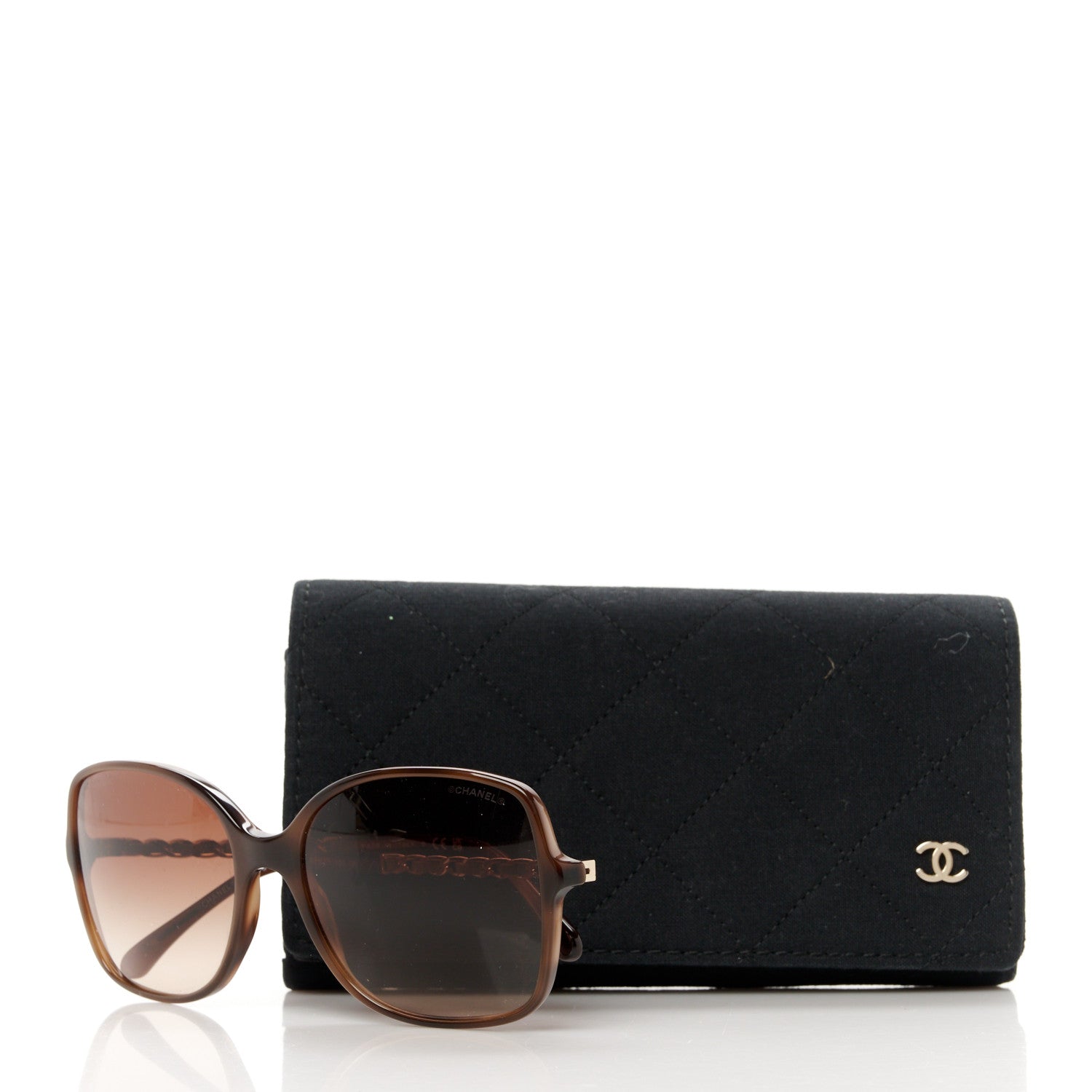 Chanel Acetate CC Sunglasses 5210-Q Black 8 of 8