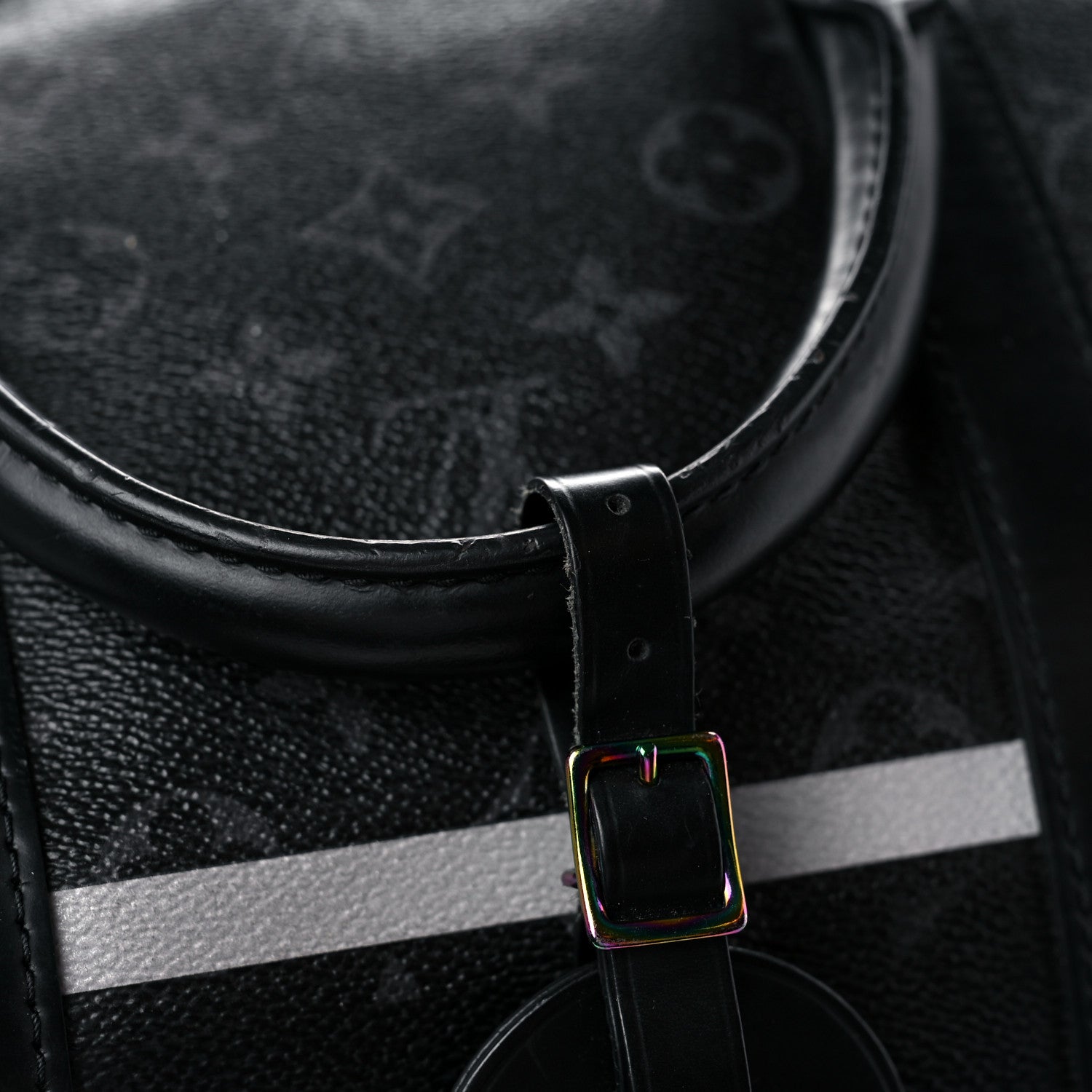 Louis Vuitton X FUJIWARA Monogram Eclipse Flash Fragment Keepall Bandouliere 55 21 of 32