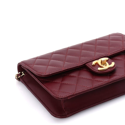 Chanel Lambskin Quilted Medium Crossing Times Flap  Red 8 of 10