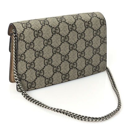 Gucci GG Supreme Monogram Super Mini Dionysus Shoulder Bag Taupe 2 of 8