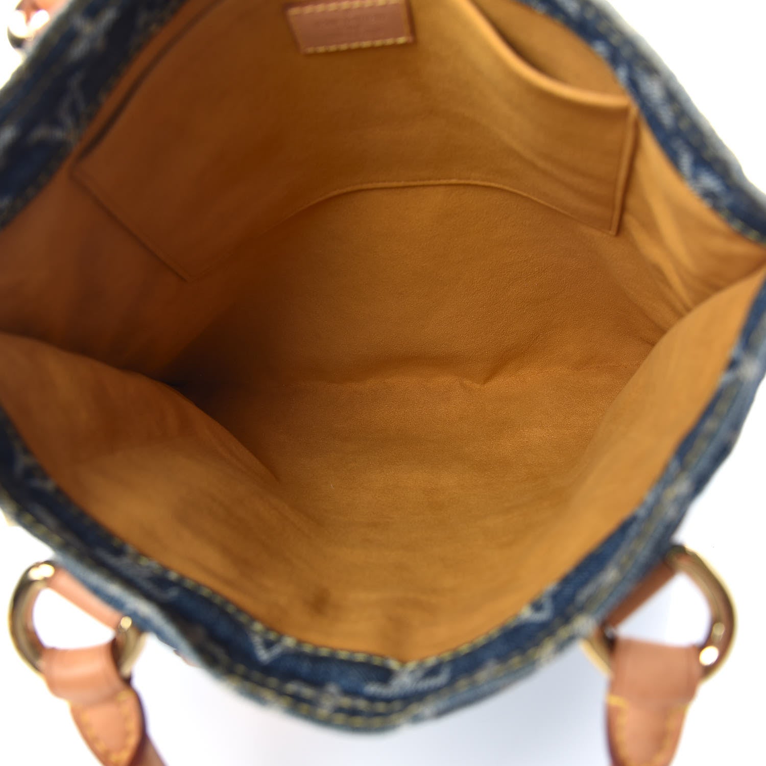 Louis Vuitton Monogram Denim Sac Plat Blue 7 of 13