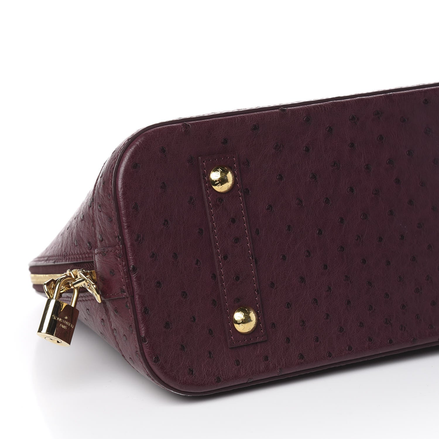 Louis Vuitton Ostrich Alma PM Prune 8 of 9
