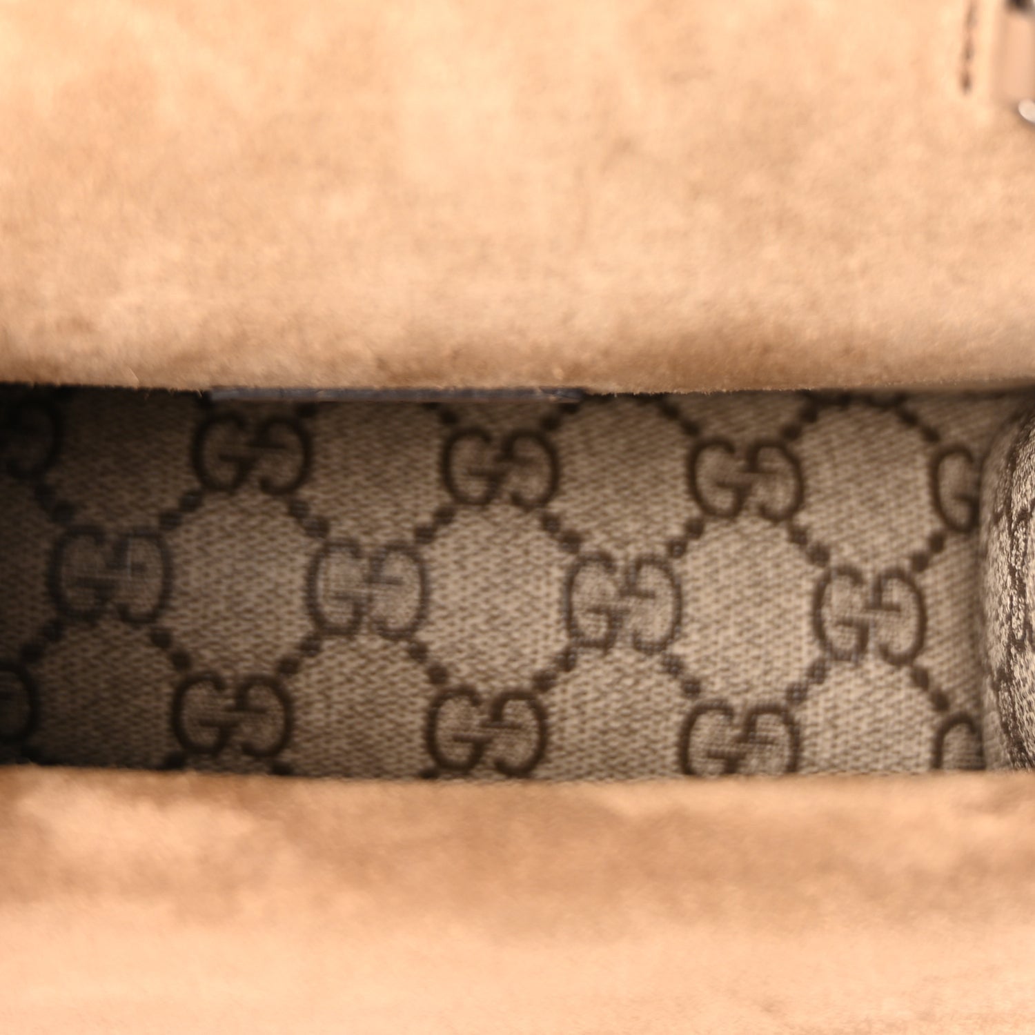 Gucci Supreme Monogram Mini Dionysus Top Handle Bag  Taupe 4 of 8