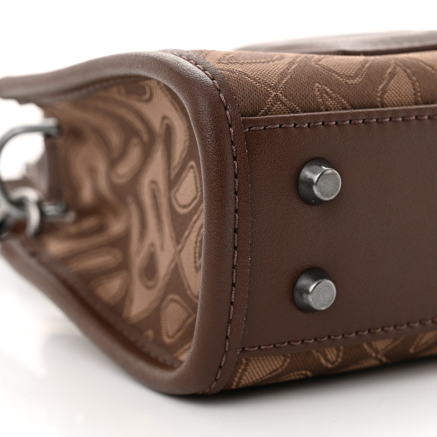 Monogram Jacquard Small Shopping Bag Chocolate