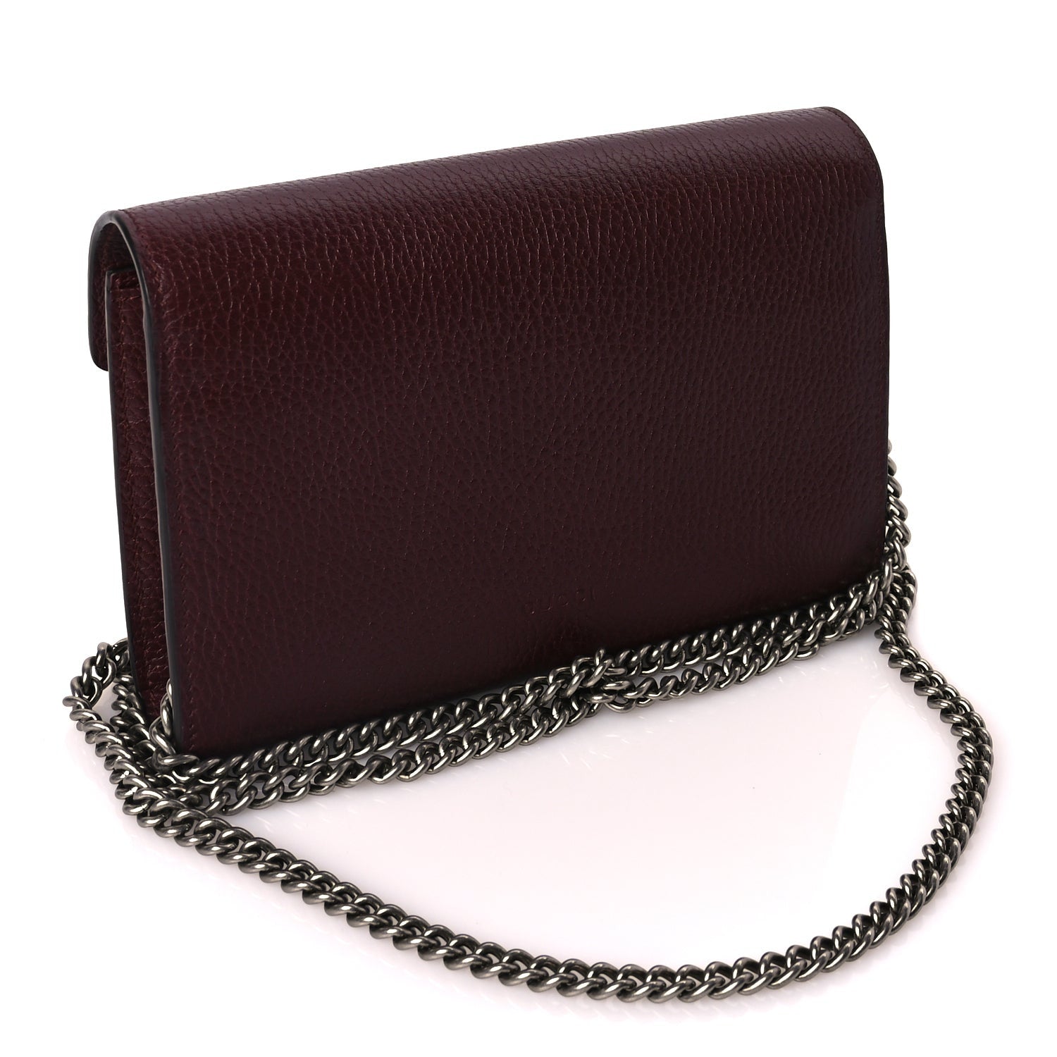 Gucci GUCCI Dollar Calfskin Crystal Mini Dionysus Chain Wallet Vintage Bordeaux Vintage Bordeaux 2 of 8
