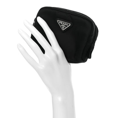 Prada Tessuto Nylon Saffiano Pouch Black 2 of 8