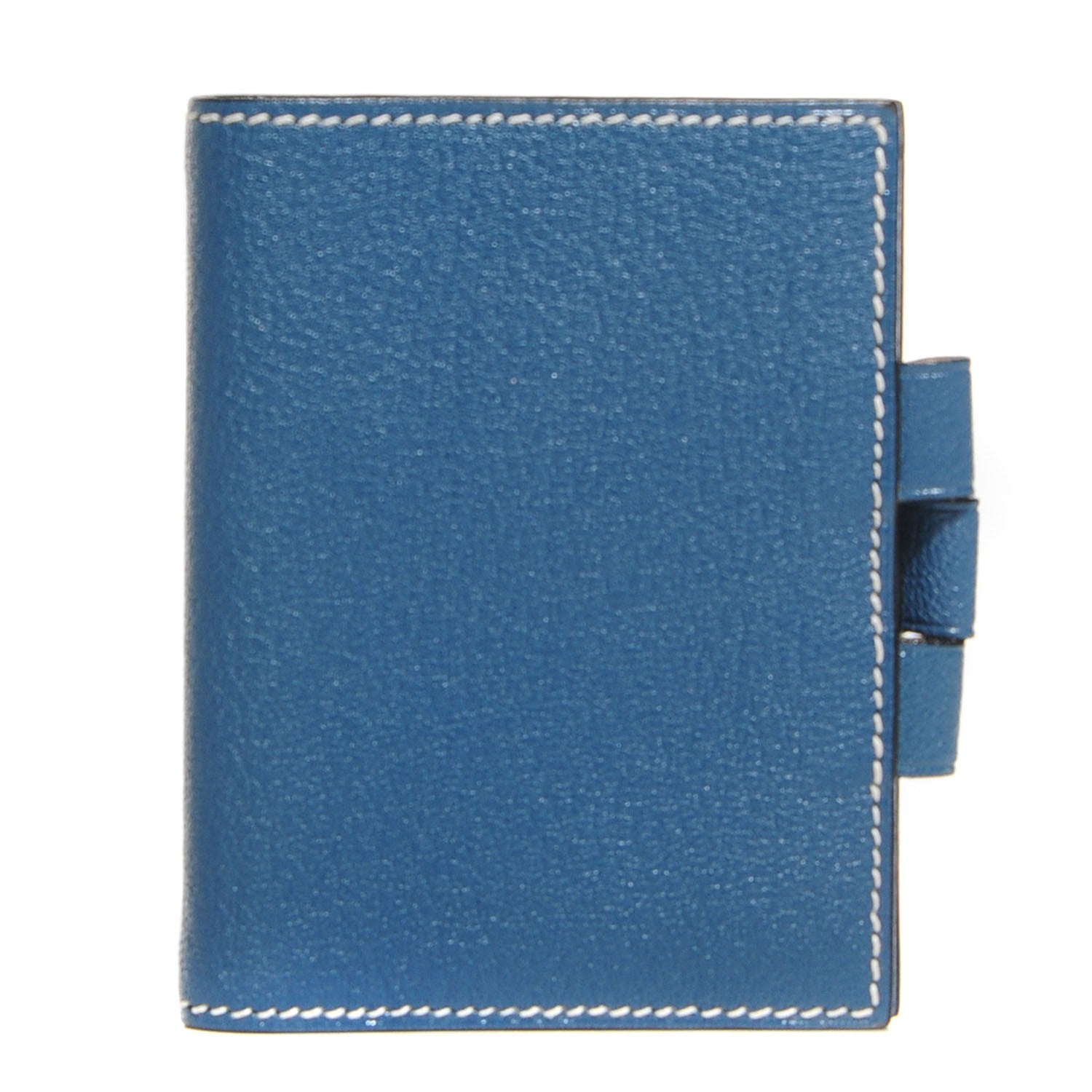 Hermes Chevre Mysore Vision Mini Agenda Cover Blue Jean 1 of 7