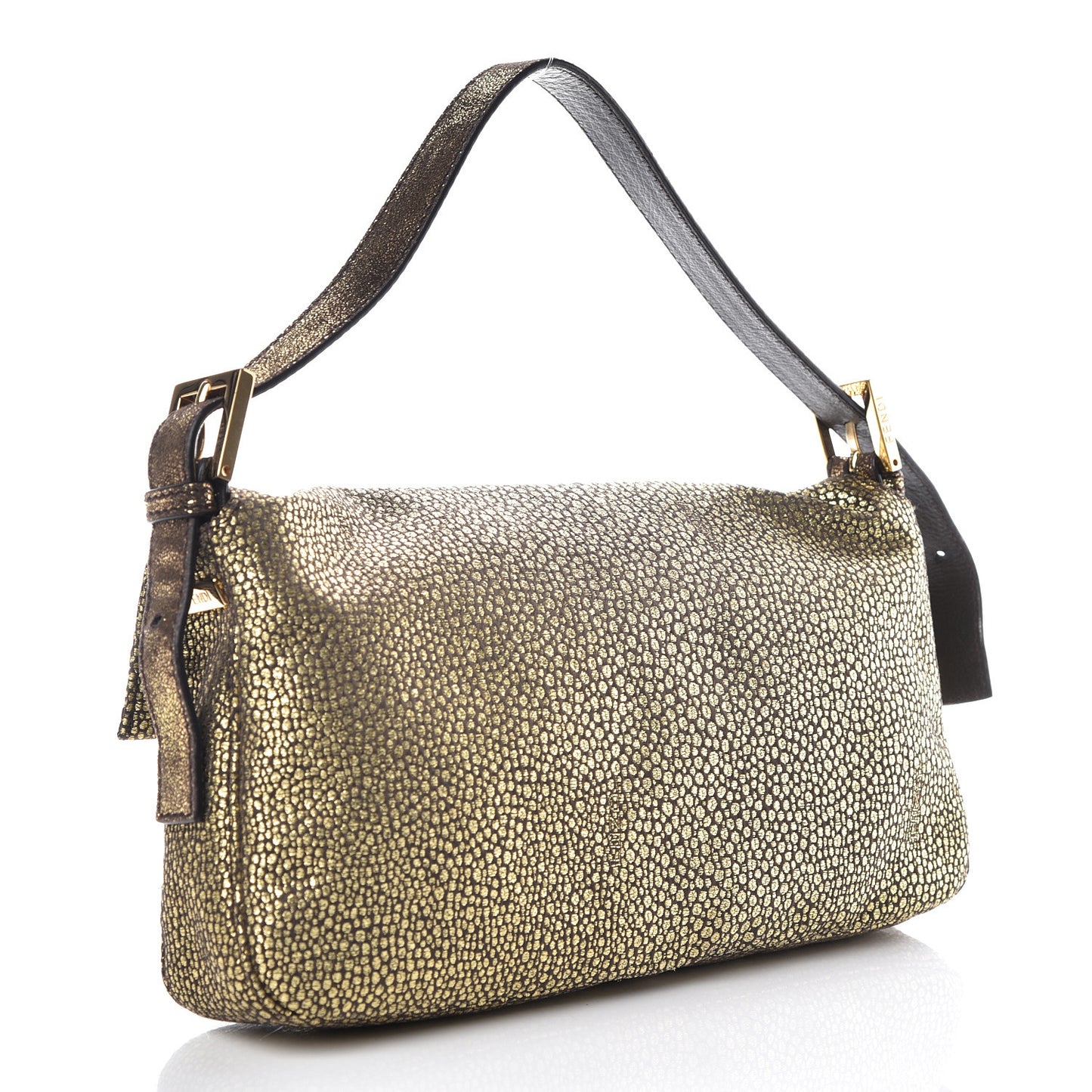 Metallic Canvas Baguette Gold