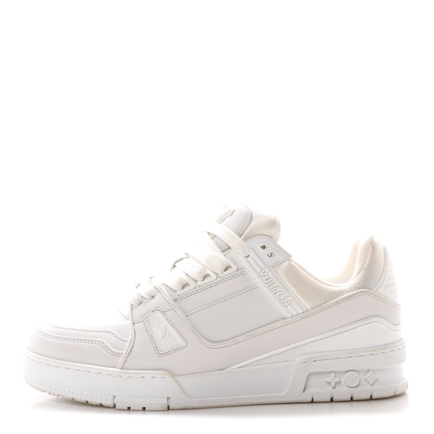 Louis Vuitton Calfskin Womens LV Trainer Sneakers White 1 of 7