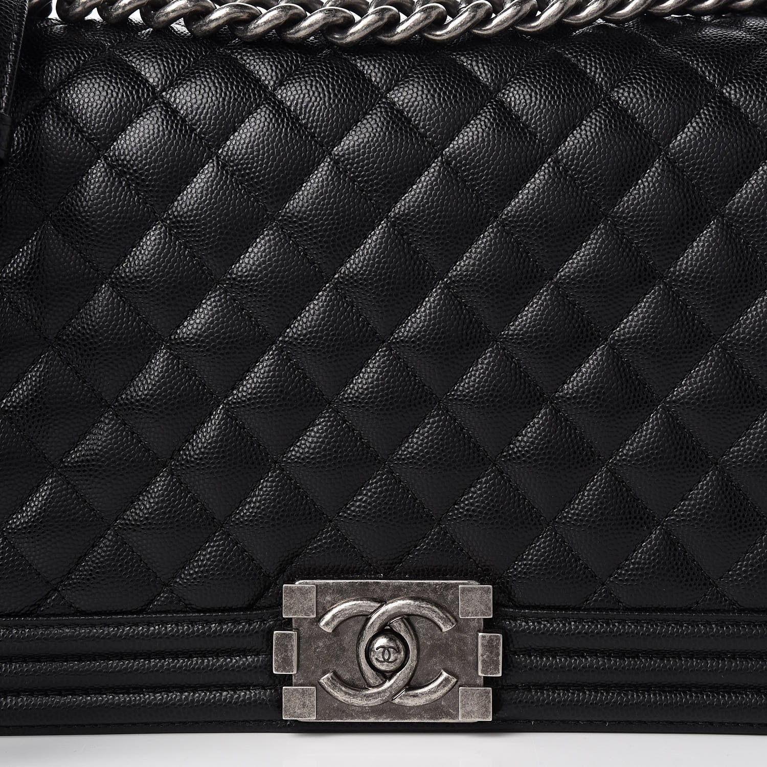 Chanel Caviar Quilted New Medium Boy Flap Black 10 of 11