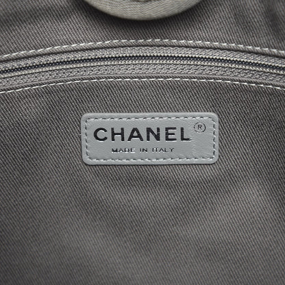Chanel Canvas Small Deauville Tote Grey 6 of 7