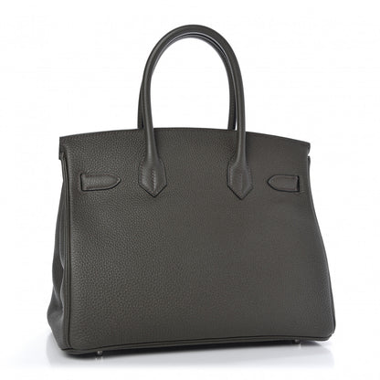 Hermes Togo Birkin 30 Vert De Gris 3 of 10