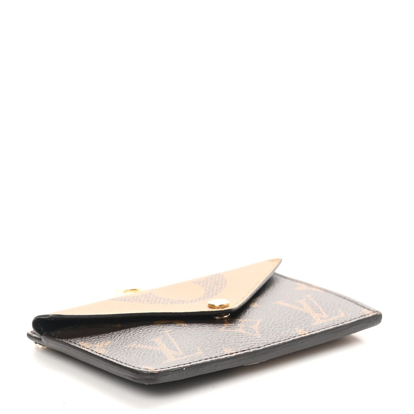 Reverse Monogram Recto Verso Card Holder Brown