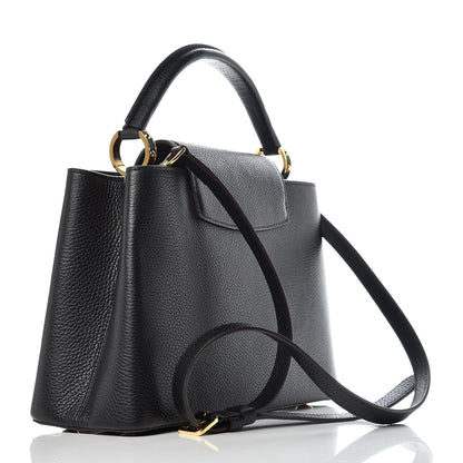 Louis Vuitton Taurillon Capucines PM Black 3 of 9