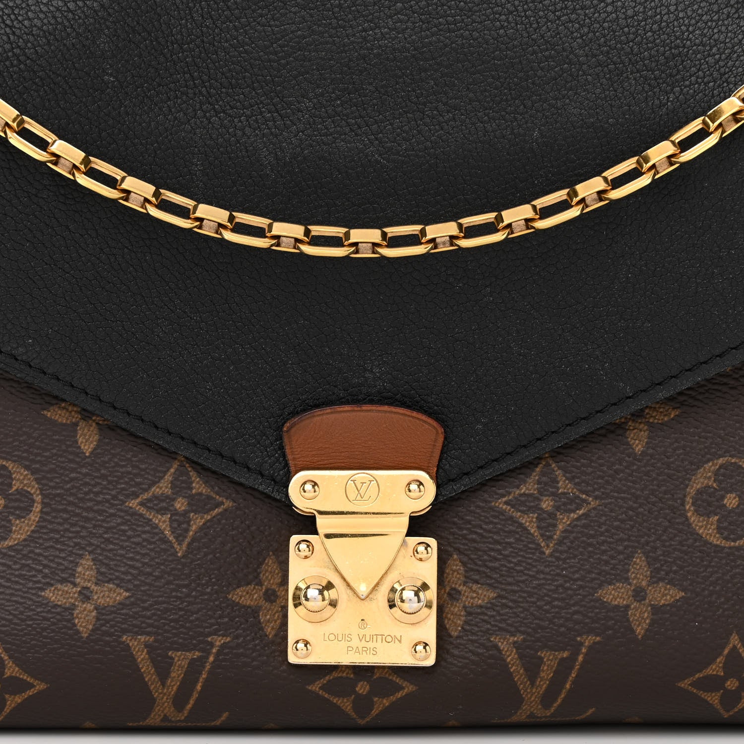 Louis Vuitton Monogram Pallas Chain Black 8 of 11