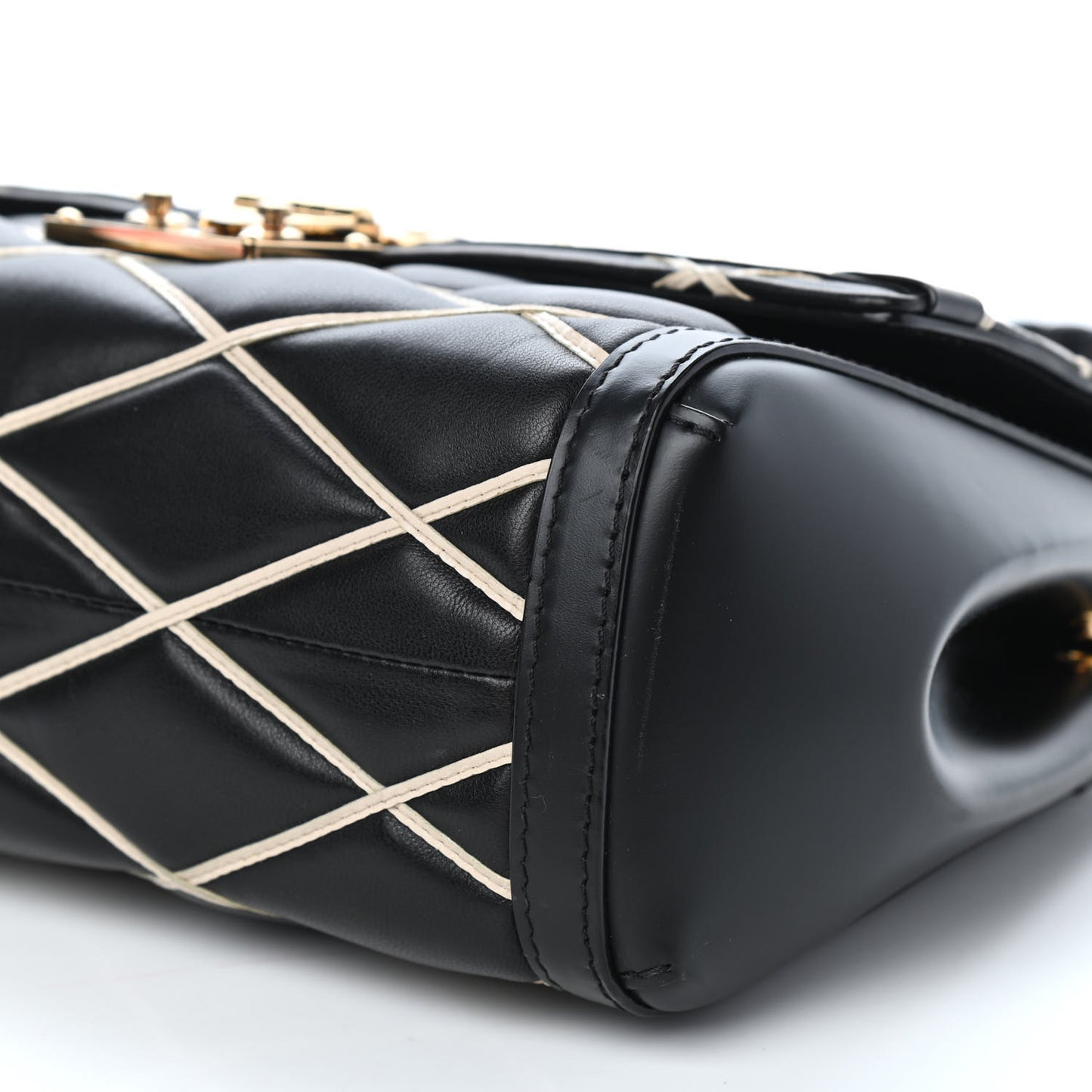 Lambskin Malletage Pochette Flap Black