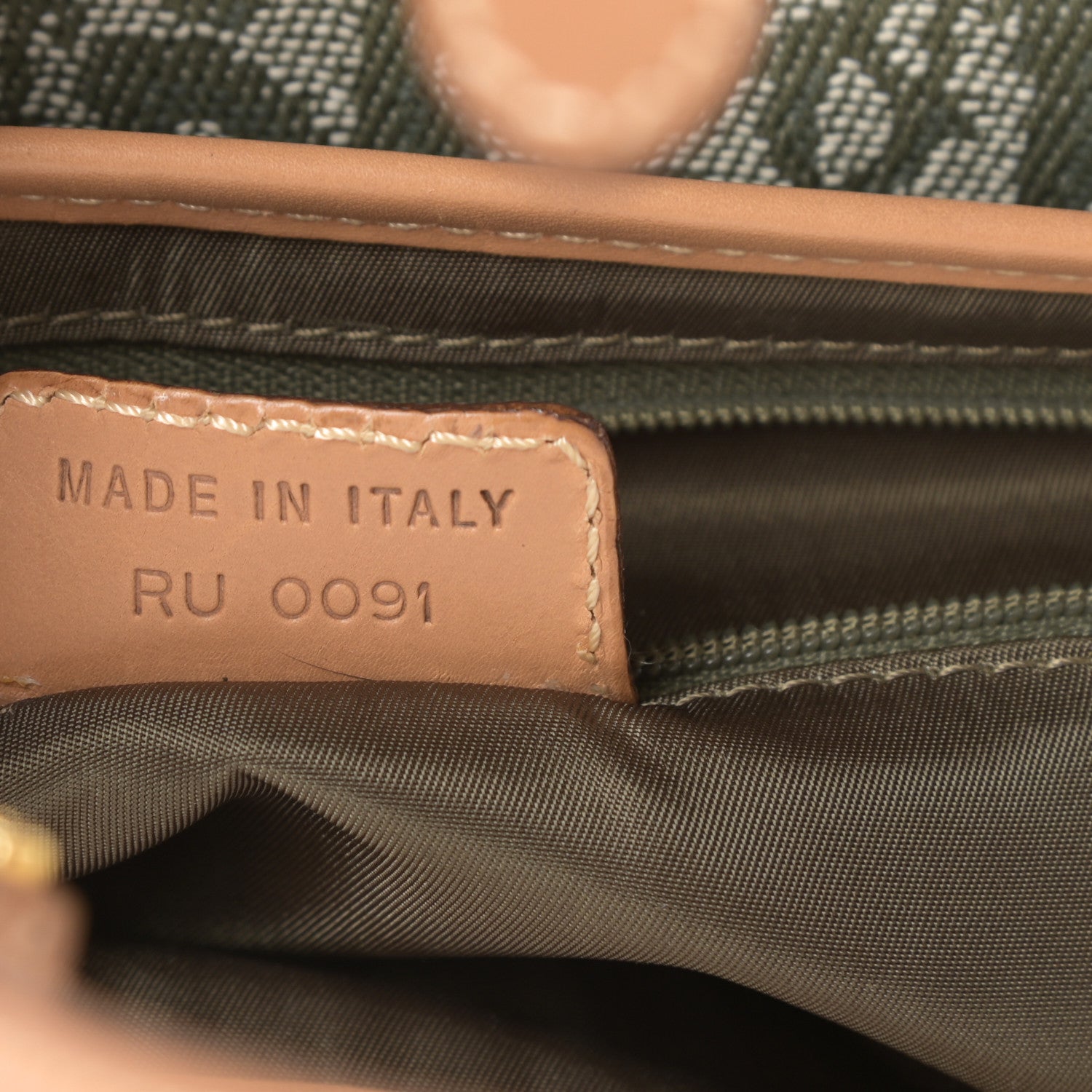 Christian Dior Monogram Saddle Bag Green 7 of 10